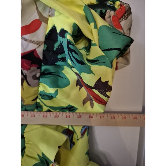 Christopher John Rogers Womens Dress 6 Target Yellow Floral Mini Ruffle Party - Picture 4 of 6